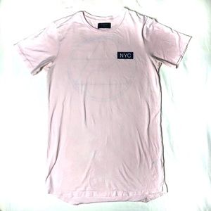 Men’s shirt “New York City” pink design ✅